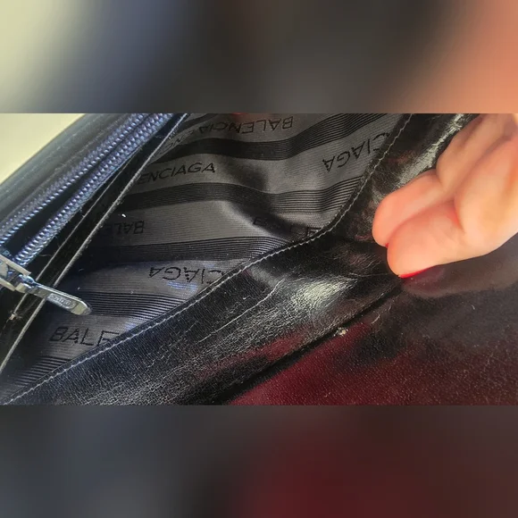 Vintage Balenciaga Black Women's Wallet - Picture 4 of 8